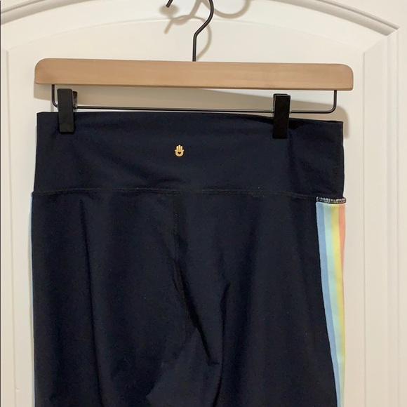 Spiritual Gangster Rainbow stripe perfect leggings - Picture 5 of 7